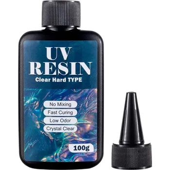 Výtvarná sada UV pryskyřice čirá tvrdá Rychleschnoucí epoxidové lepidlo 1 minuta Vytvrzení sluncem Výroba šperků Formy Řemeslné DIY projekty Pryskyřičné odlitky