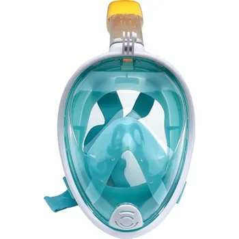 Potápěčské vybavení Celoobličejová maska tyrkysová (azurová) XS na šnorchlování, potápění s držákem pro akční kamery