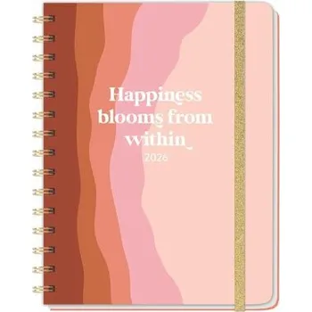 Happiness blooms from within Spiral-Kalenderbuch A5 2026 - Heye