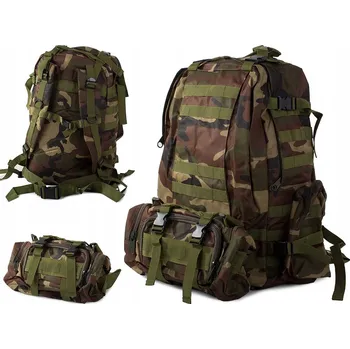 turistický batoh Vojenský Batoh Verk Group VOJENSKÝ BATOH 3 TAŠKY 41-60 L vícebarevný