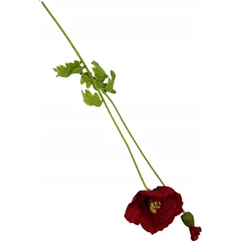 umělá květina Mák větvička 105 cm červená