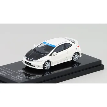 autíčko Honda Civic FN2 Type R 2007 bílá RHD 1:64 - PARAGON Models Honda Civic FN2 Type R - kovový model auta 1/64