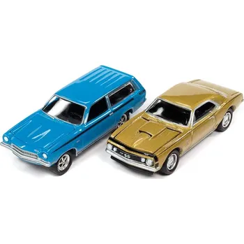 autíčko Chevrolet Camaro SS 1967 + Chevrolet Stinger Wagon 1972 1:64 - Johnny Lightning Chevrolet Camaro SS & Chevrolet Stinger Wagon - sběratelský model auta