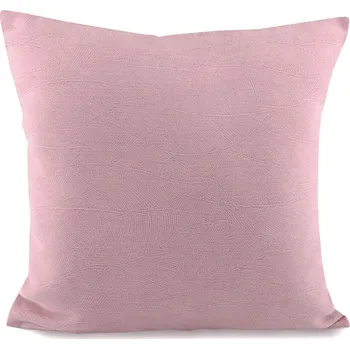 Povlak na dekorativní polštářek Povlak na polštář jednobarevný s jemným vzorem 45x45 cm Varianta: 1 starorůžová sv., Balení: 2 ks