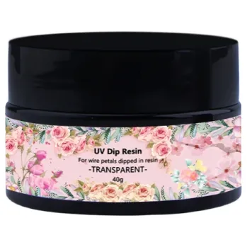 Výtvarná sada UV pryskyřičné lepidlo pro výrobu drátěných květin Transparentní UV pryskyřice Vysoký lesk Křišťálové šperky Ultrafialové vytvrzování DIY