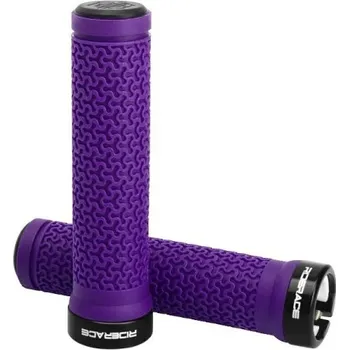 Jízdní kolo Rukojeti na řídítka 135 x 34 mm MTB Horské kolo Měkké gumové gripy Jednostranné zamykací Protiskluzové madla Cyklistické příslušenství fialová