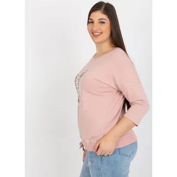 Dámská košile Halenka RV BZ 8182.03X světle růžová jedna velikost