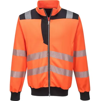 PORTWEST HI-VIS PW370 / Reflexní mikina - HV oranžová/černá 5XL