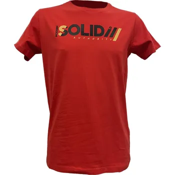 Pánské tričko Pánské triko s krátkým rukávem AUTHORITY-T-SOLID M red Červená L