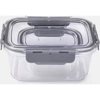 Dóza na potraviny Sinsay - Nádoby na potraviny s víkem 2 pack - šedá - 793GJ-90X - 793GJ-90X-ONE