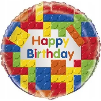 Balónek Balónek k narozeninám LEGO Happy Birthday 46 cm