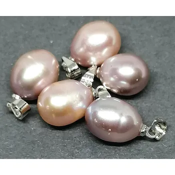 Přívěsek Přívěsek s pravou fialkovou říční perlou – jedinečný šperk plný esoterické energie (chirurgická ocel)