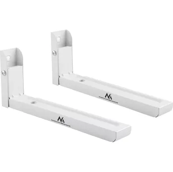 Příslušenství pro troubu Maclean MC-915W univerzální držák s teleskopickými rameny na zeď pro mikrovlnné trouby bílý