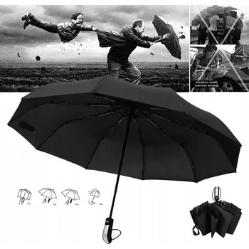 Deštník ZREE automatický skládací deštník, černý