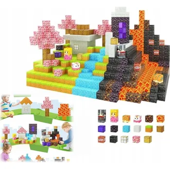 ostatní stavebnice MAGNETICKÁ STAVEBNICE - 79 DÍLKŮ - MAGNETICKÉ KOSTKY (Náhodný výběr)