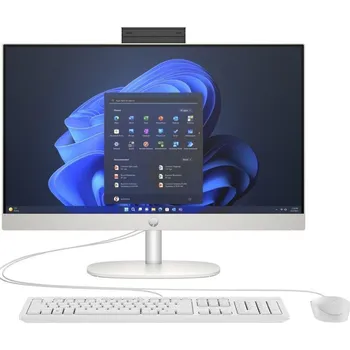 Stolní počítač HP ProOne 245 G10/ AiO/ Ryzen 5 7520U/ 16GB DDR5/ 512GB SSD/ Radeon 610M/ 23,8"FHD,matný/ W11P/ kbd+myš/ bílý