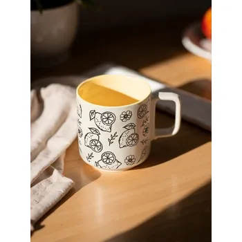 Sinsay - Keramický hrnek s uchem - žlutá - 735GI-11X - 735GI-11X-ONE