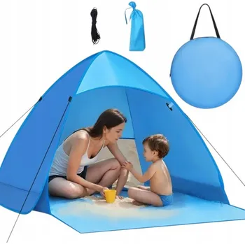 Stan KARVIPARK Stan plážový stan, lehký, skládací, modrý