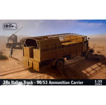 Plastikový model 1:35 3Ro Italian Truck 90/53 Ammunition Carrier