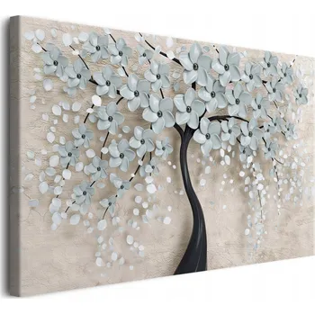 Obraz Obraz na plátně nástěnné obrazy do ložnice strom květiny 80x120cm