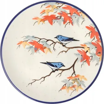 Talíř Dezertní talíř Bolesławiec Umělecká keramika 20 cm