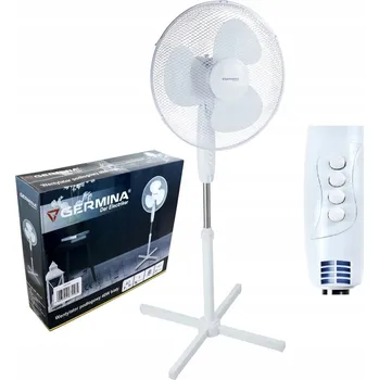 Domácí ventilátor Podlahový ventilátor 40W Stojanový větrák bílý