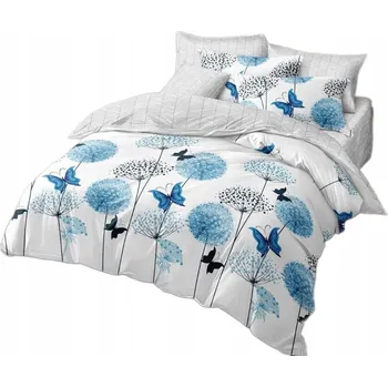 Povlečení Povlečení 200x220 cm sada povlak polštář přikrývka povlečení 3 ks motýli květiny