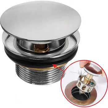 Sifon Korek do brodzika z sitkiem wanny sifon standard klik-klak