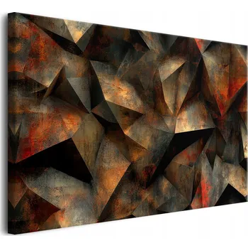 Obraz 3D obraz do moderního interiéru Geometrická mozaika na zeď do obýváku