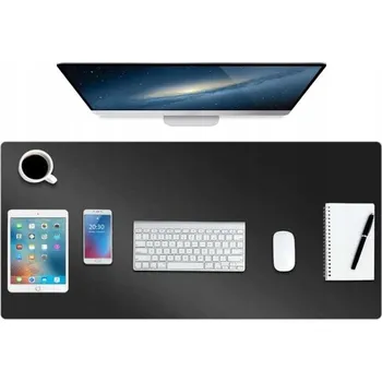 Psací stůl Podložka na psací stůl z umělé kůže protiskluzová černá 43 x 89 Cm