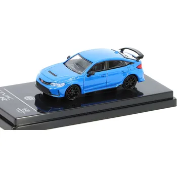 autíčko Honda Civic Type R FL5 RHD 2023 modrá 1:64 - PARAGON Models Honda Civic Type R FL5 - kovový model auta 1/64