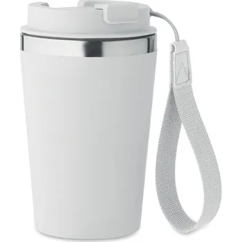 Termohrnek Dvoustěnný kelímek 350 ml - TOPAZ, bílá