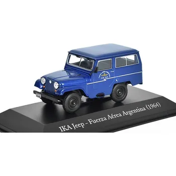autíčko SALVAT IKA Jeep Fuerza Aerea Argentina 1964 1:43 - časopis s modelem IKA Jeep 1964 - kovový model auta
