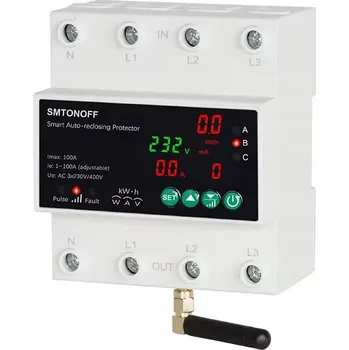 Zabezpečení domácnosti Třífázový elektroměr pcblab.io 80A s WiFi