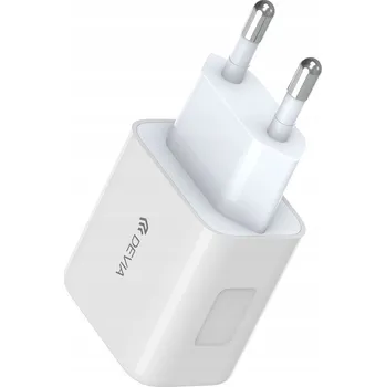 DEVIA SMART Síťová nabíječka 2X USB 2,4A BÍLÁ + USB-C kabel