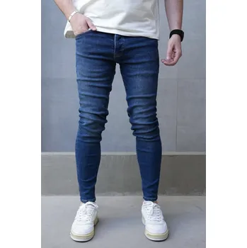 Pánské džíny 2Y Premium Modré Skinny fit džíny Blue Static Velikost: 31