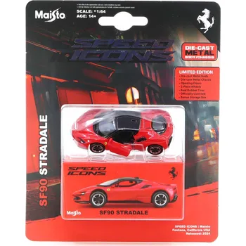 autíčko Ferrari SF90 Stradale 1:64 - Maisto Ferrari SF90 Stradale - kovový model auta 1/64