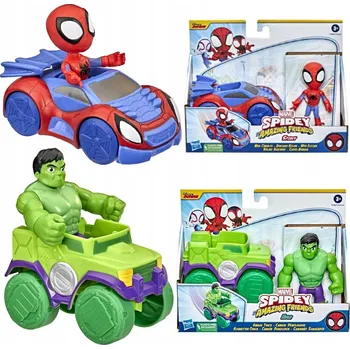 Figurka MARVEL SPIDEY A JEHO SUPER KAMARÁDI SADA FIGURKA SPIDEY A HULK S VOZIDLY