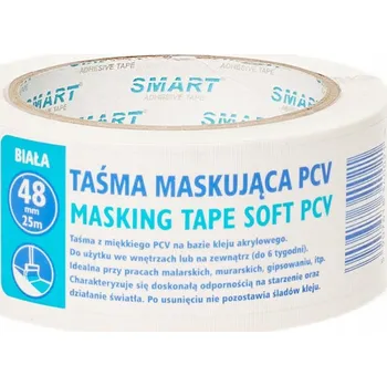 Lepicí páska Maskovací PVC páska SMART bílá 30mm/25m odolná silná trvanlivá