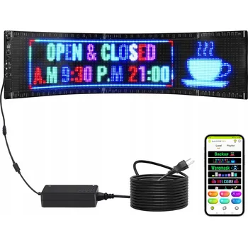 LED osvětlení VEVOR Programový Znak LED 835x200MM 1,05KG FPC Koraliki LED Silikon