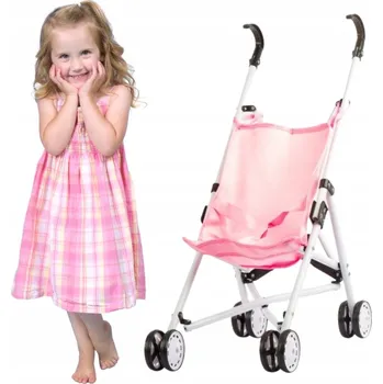 Kočárek pro panenku VELKÝ KOČÁREK PRO PANENKY SPORTOVNÍ S DEŠTNÍKEM SKLÁDACÍ