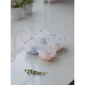 Dóza na potraviny Sinsay - Nádoby na potraviny s víkem 4 pack - šedá - 813GJ-09X - 813GJ-09X-ONE