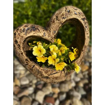 Zahradní dekorace Makra Keramický obal srdce