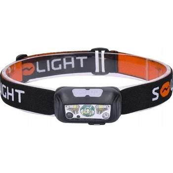 Svítilna Solight LED čelová svítilna, 150 + 100lm, bílé a červené světlo, nabíjecí Li-Ion
