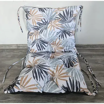 Podsedák Zahradní prošívaný podsedák na židli s opěrkou OSCAR vzor 134 50x50x50 cm Mybesthome