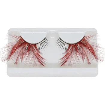 Karnevalový kostým Nalepovací řasy červené