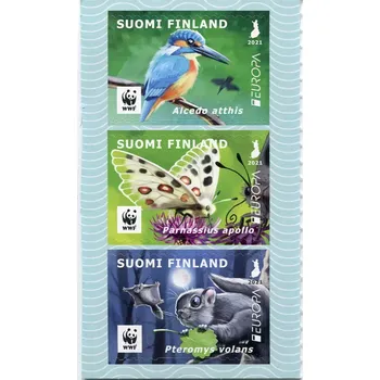 Poštovní známka Posti Finland (2021) MiNr. 2743 - 2745 HB ** - Finsko - EUROPA, WWF III.