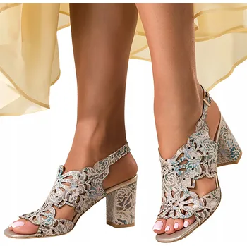 Dámské sandále Casu dámské sandály 2710-858 podpatek sloupek velikost 39