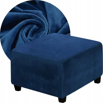 Prostěradlo Potah na podnožku Domidekor modrý