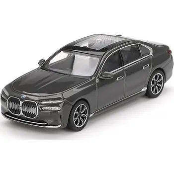 autíčko BMW i7 xDrive60 2024 LHD šedá 1:64 - MiniGT BMW i7 - kovový model auta 1/64